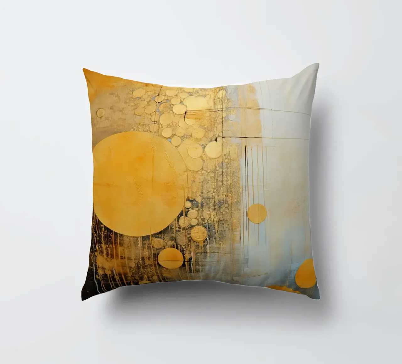 Abstract circles decorative cushion by Imagine