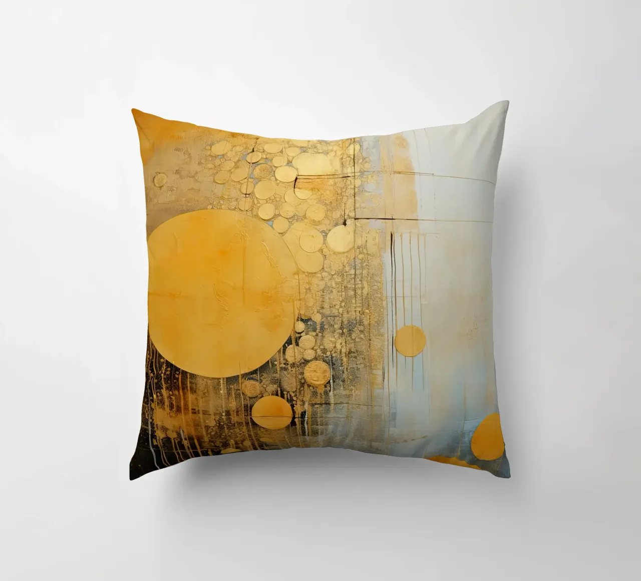 Abstract circles decorative cushion by Imagine