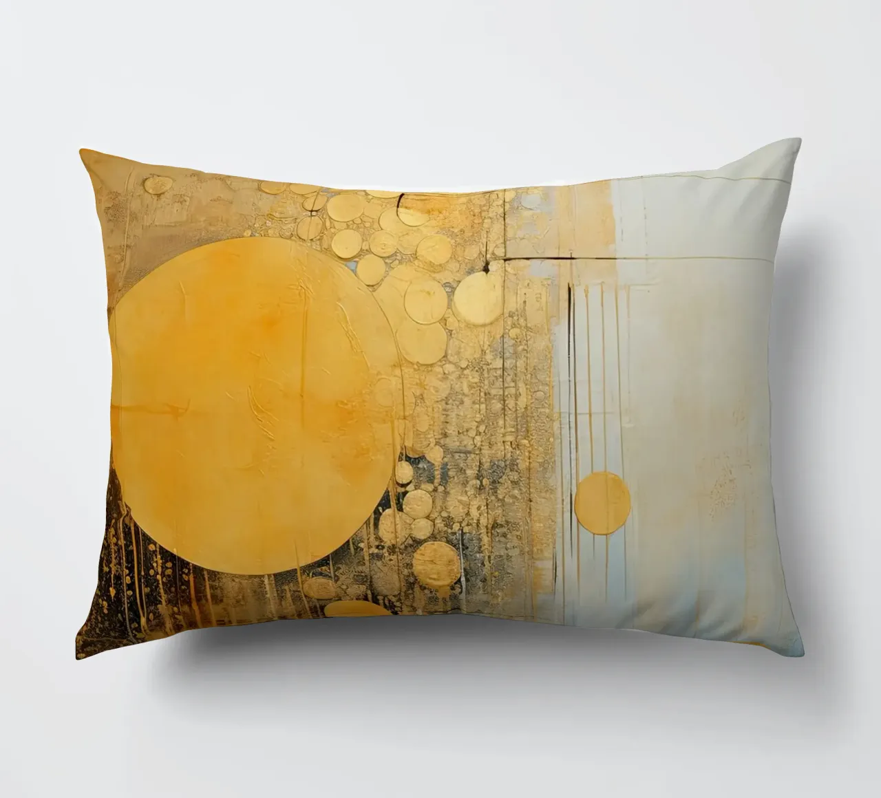 Abstract circles decorative cushion by Imagine