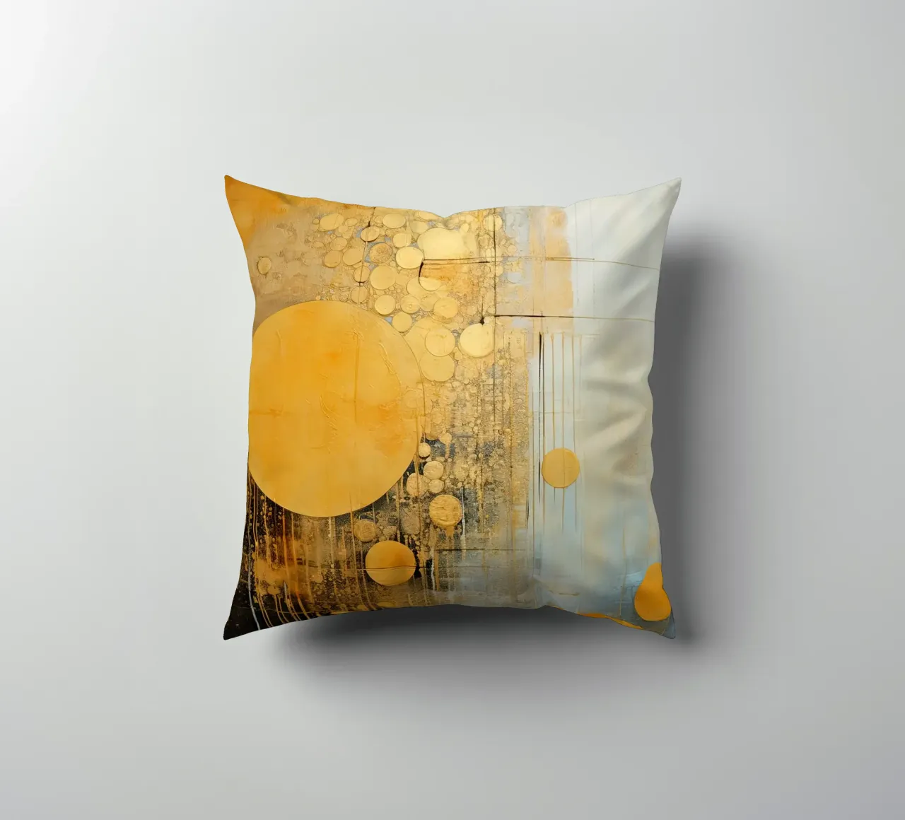 Abstract circles decorative cushion by Imagine