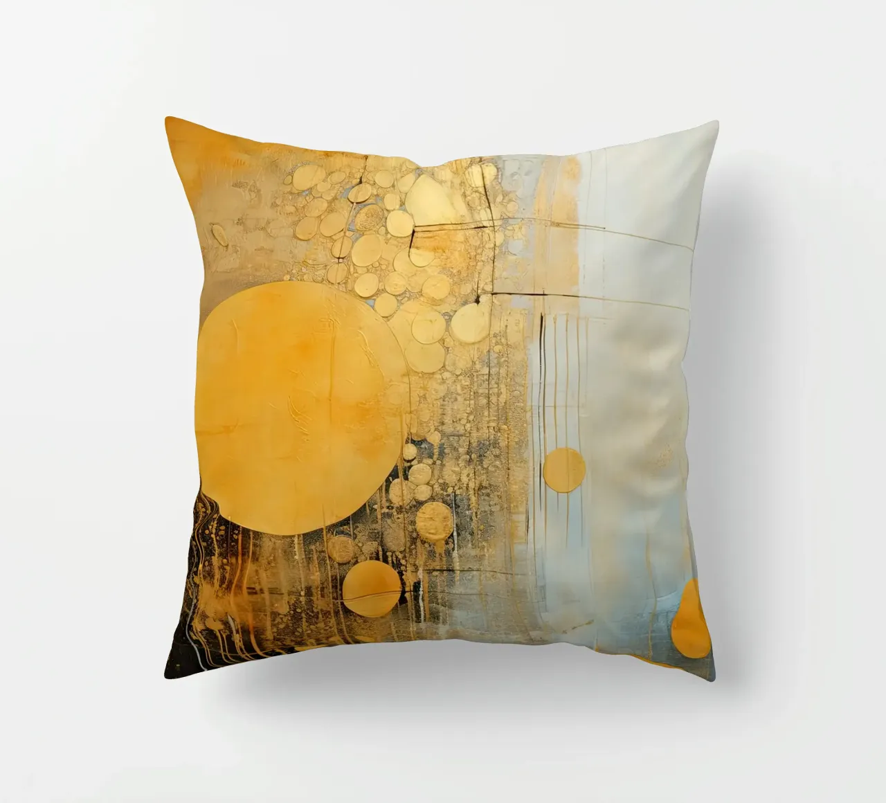 Abstract circles decorative cushion by Imagine