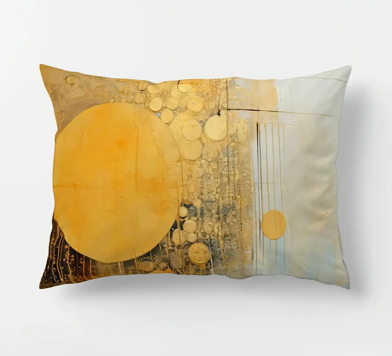 Abstract circles decorative cushion by Imagine