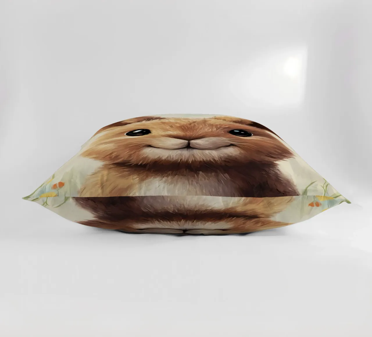 Hero #42: Hare in summer decorative cushion by farbenhelden