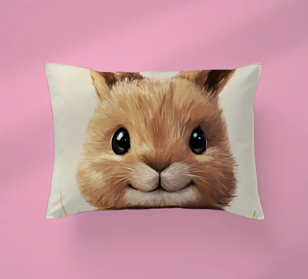 Hero #42: Hare in summer decorative cushion by farbenhelden