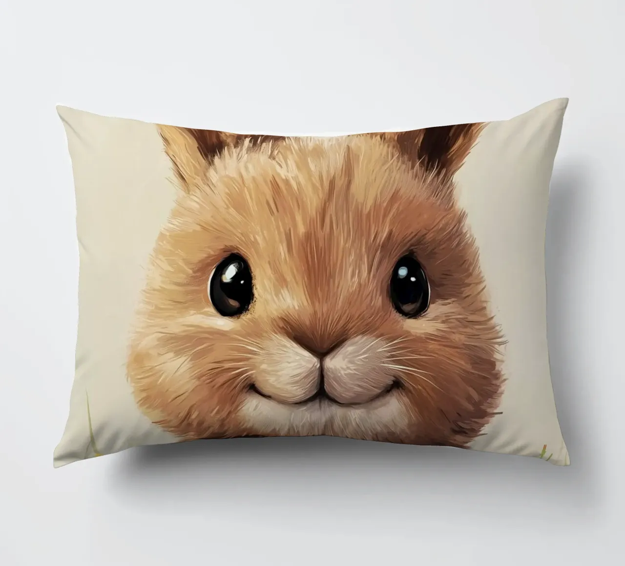 Hero #42: Hare in summer decorative cushion by farbenhelden