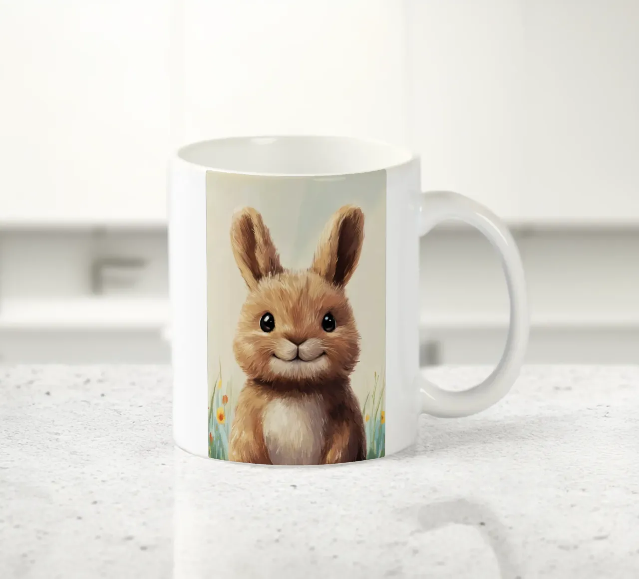 Hero #42: Hare in summer ceramic mug by farbenhelden