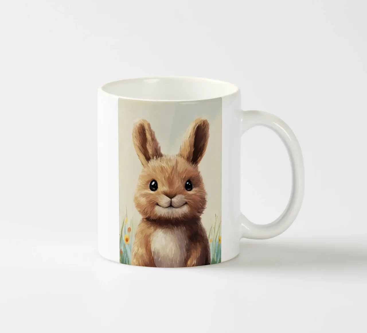 Hero #42: Hare in summer ceramic mug by farbenhelden