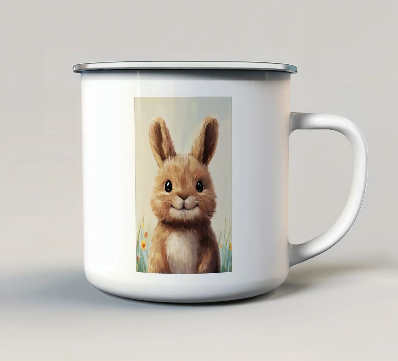 Eroe #42: Lepre in estate tazza in smalto da farbenhelden