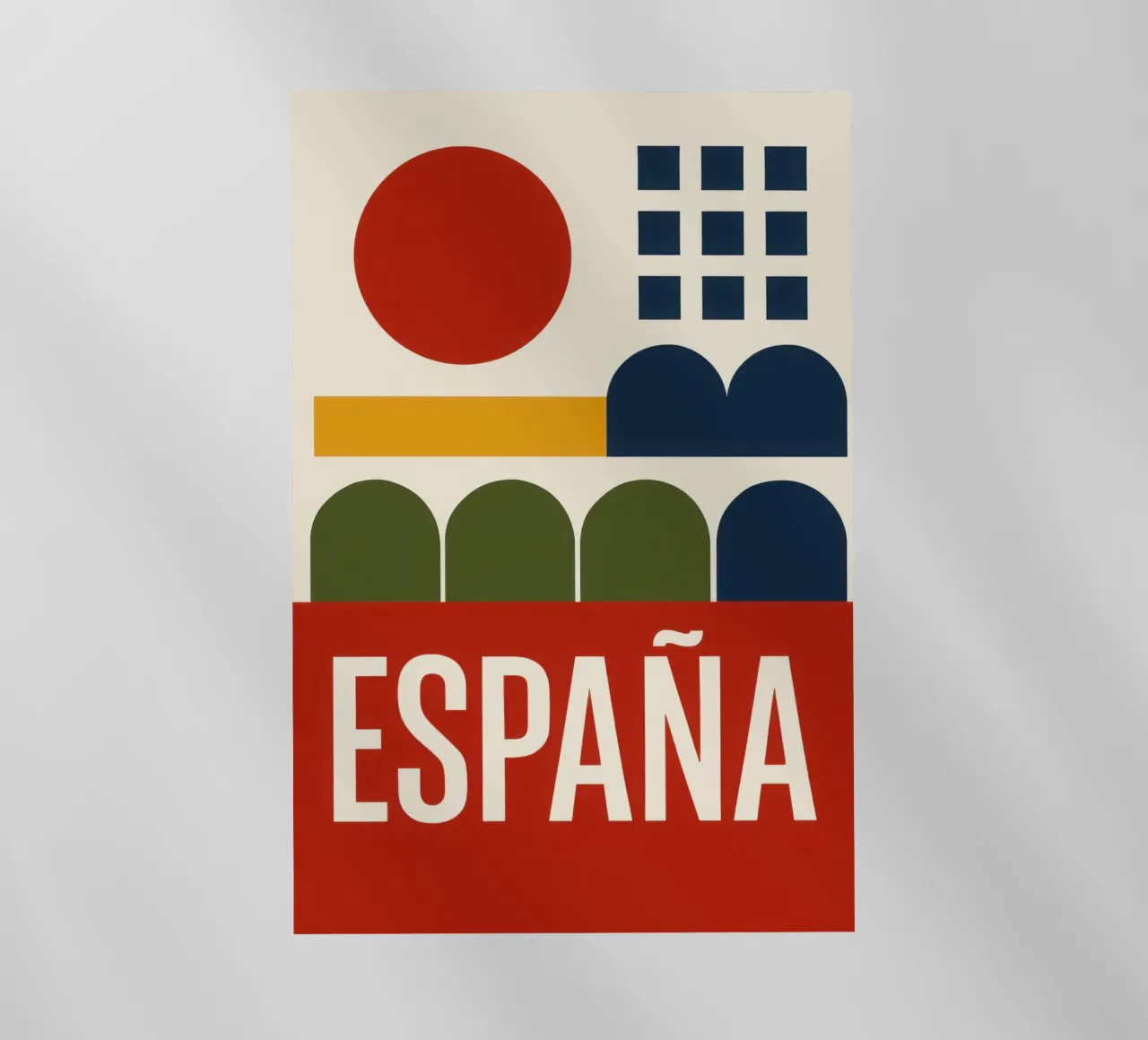 España - Il sole di un paese in rosso e oro pellicola backlit da JETLAG | affiches voyage