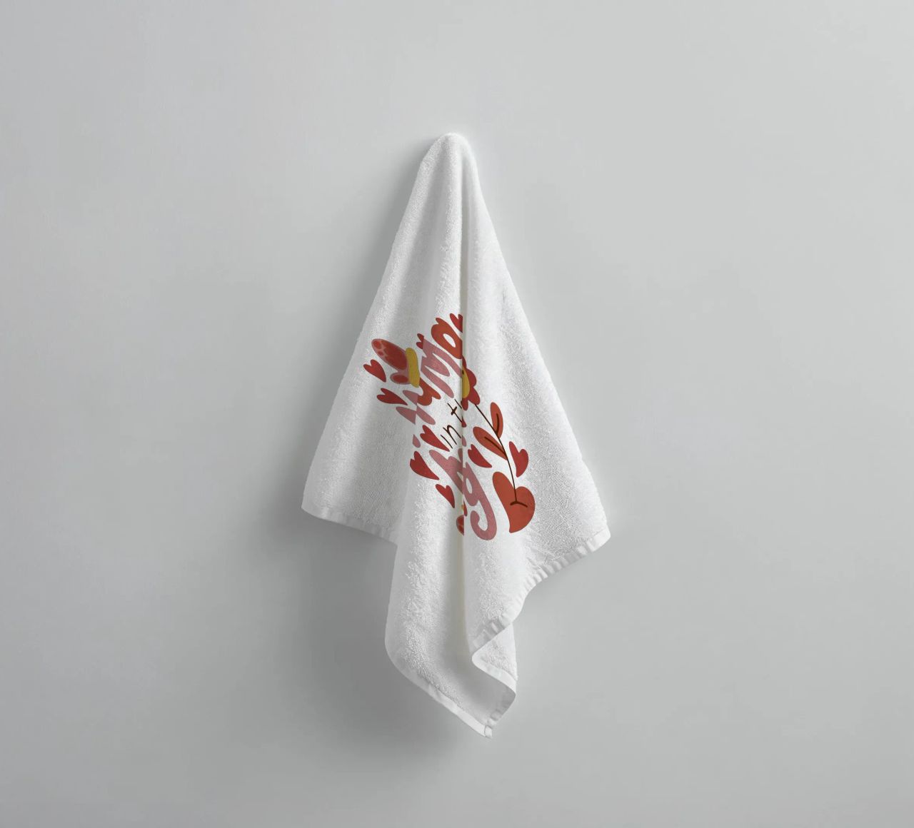 J'attends un bébé serviette de bain de BABY ART PRINTS