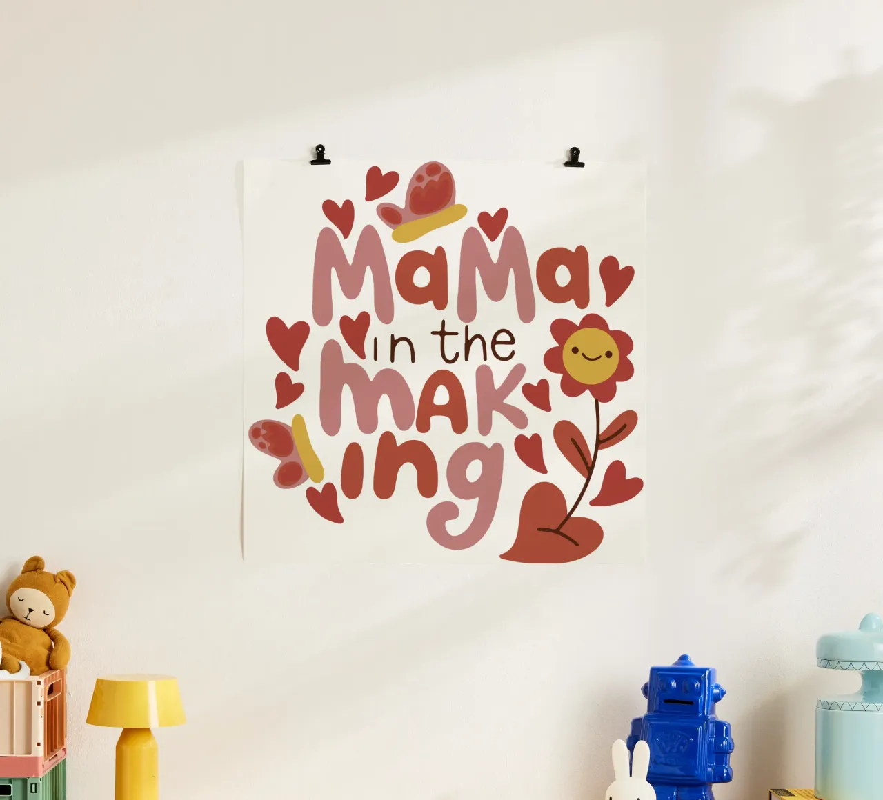 Aspetto un bambino carta hahnemühle da 🐹 BABY ART PRINTS