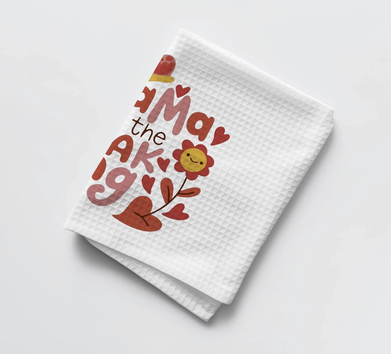 J'attends un bébé torchon de BABY ART PRINTS