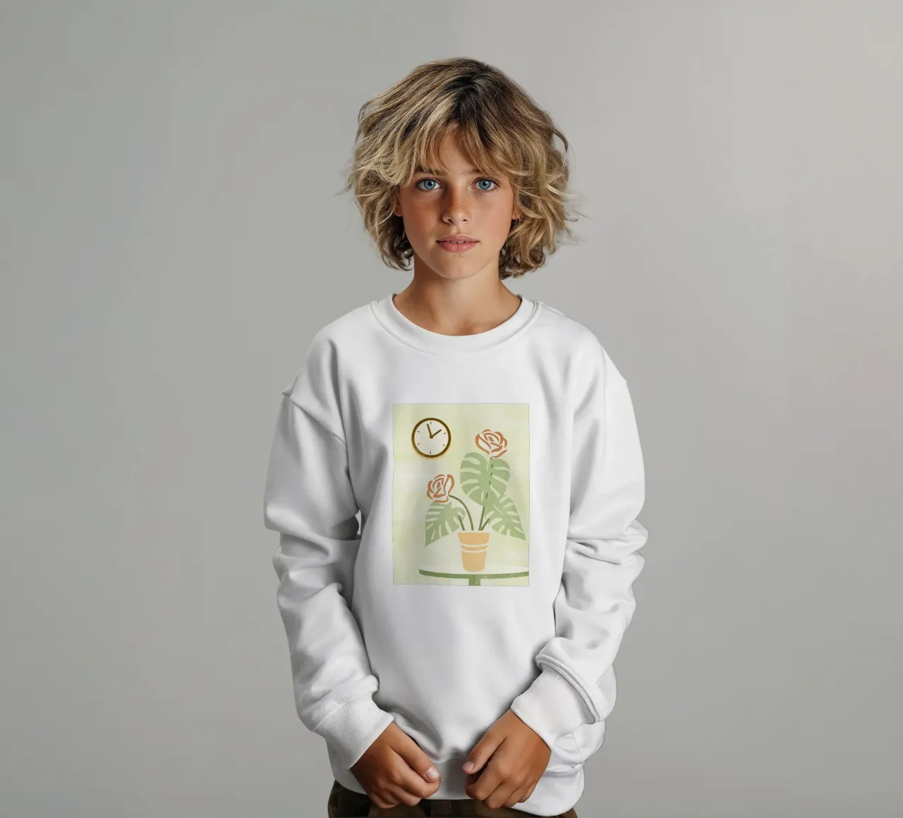 Monstera Retro Pop felpa bambino da THE LATEST SHOP