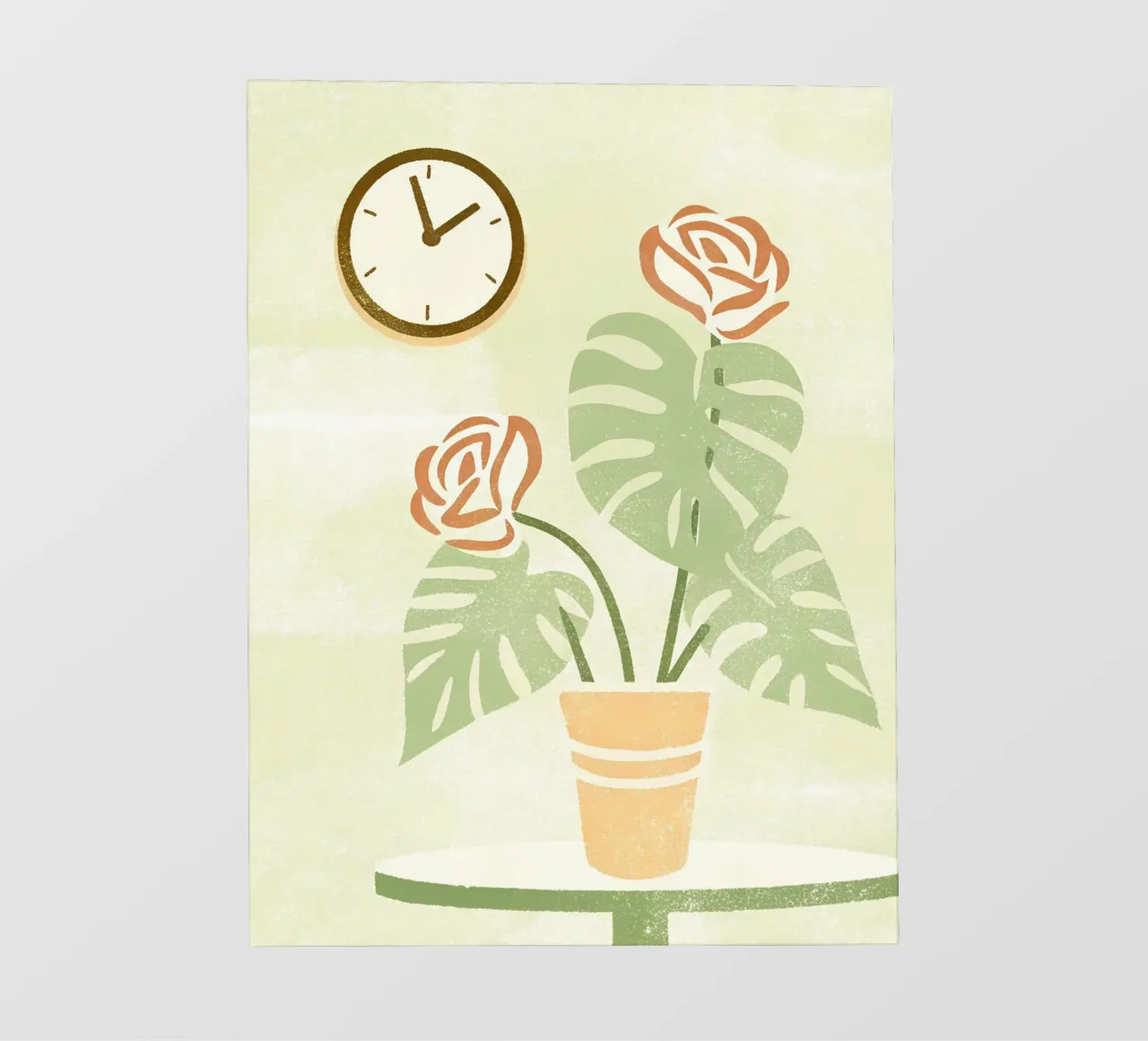Monstera Retro Pop pellicola backlit da THE LATEST SHOP