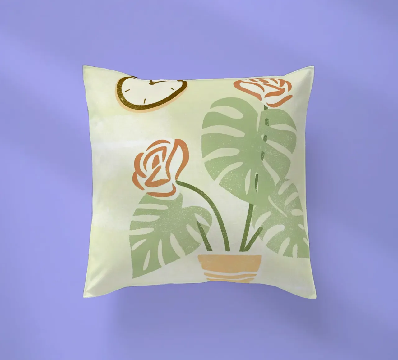 Monstera Retro Pop cuscino da THE LATEST SHOP