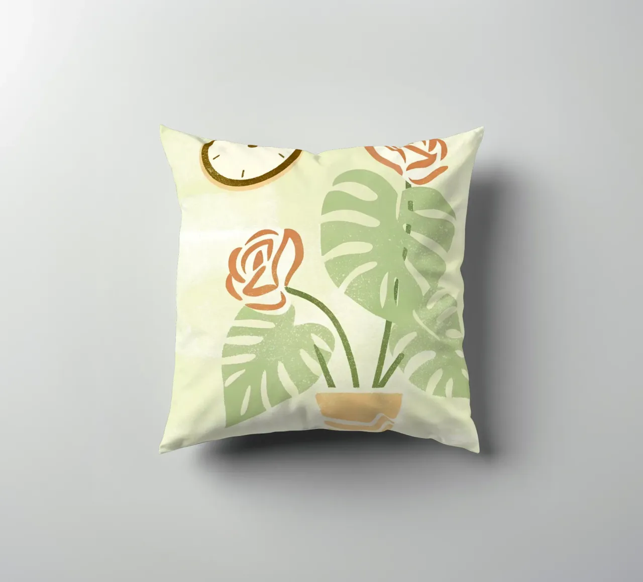 Monstera Retro Pop cuscino da THE LATEST SHOP