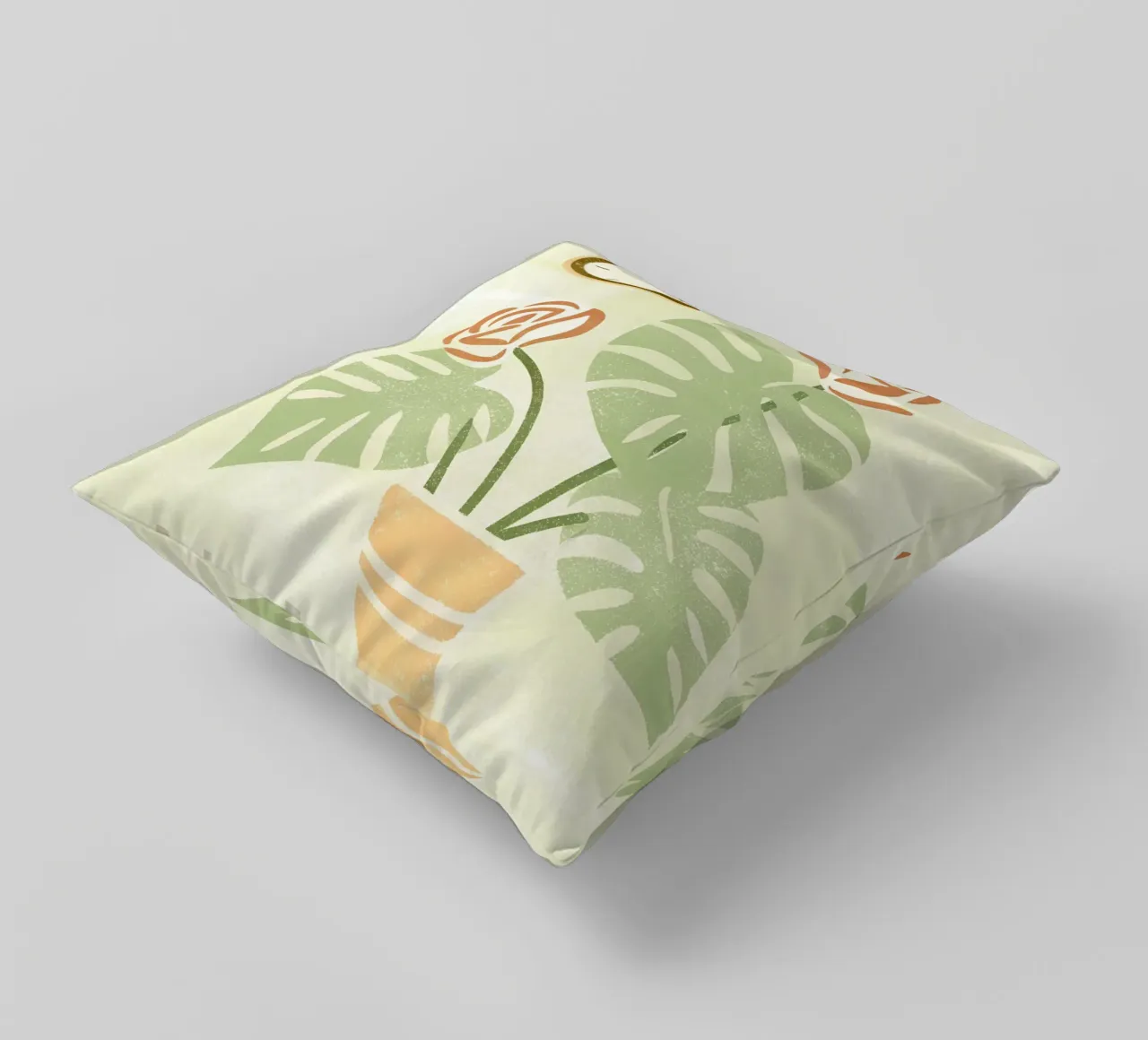 Monstera Retro Pop cuscino da THE LATEST SHOP