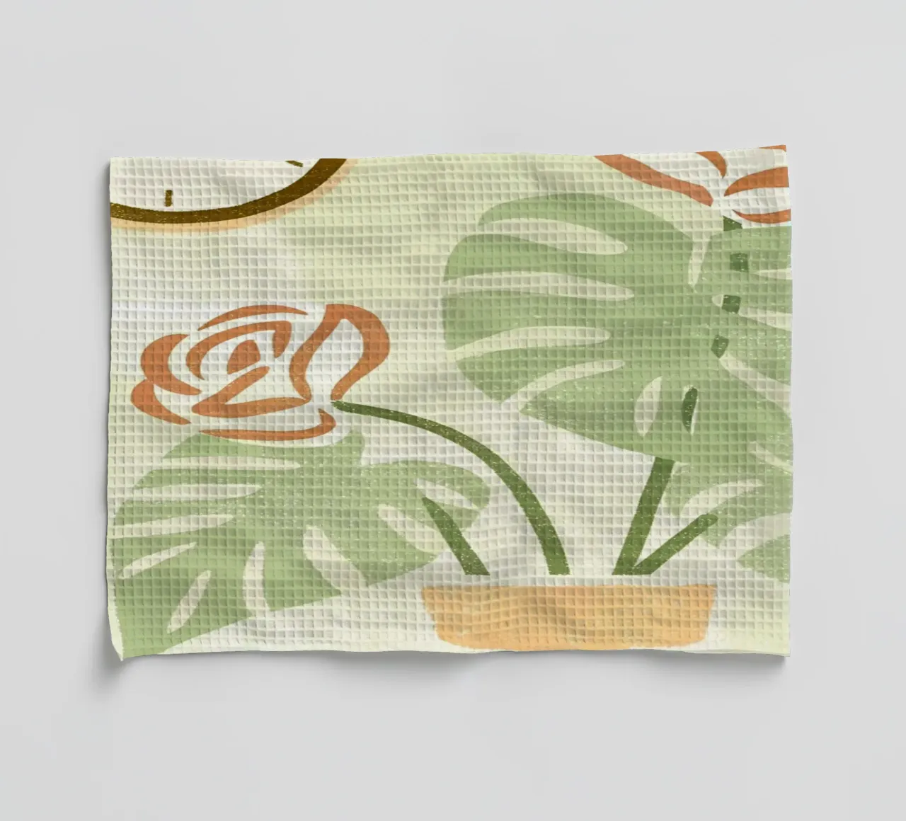 Monstera Retro Pop canovaccio da cucina da THE LATEST SHOP