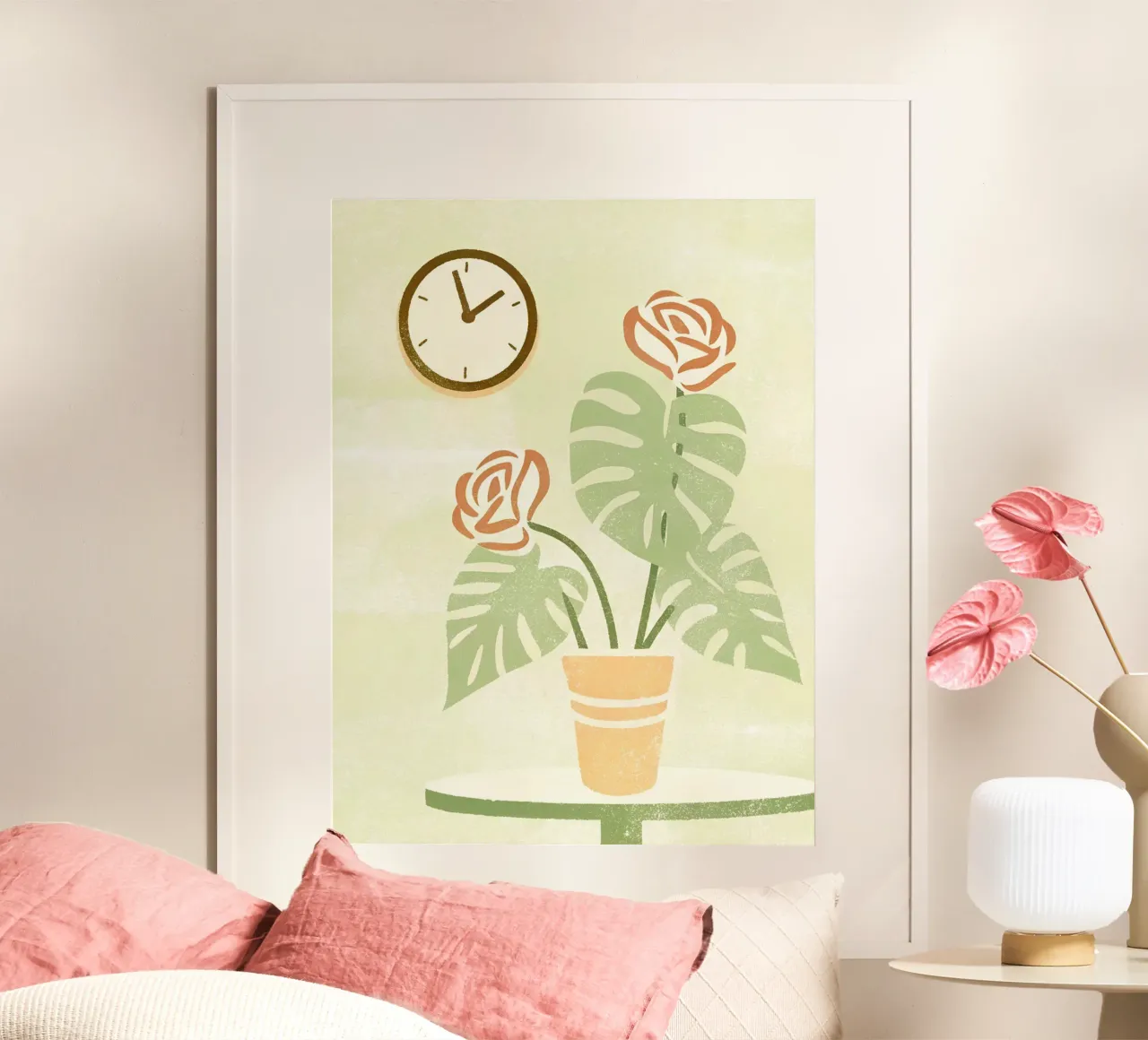 Monstera Retro Pop carta hahnemühle da THE LATEST SHOP