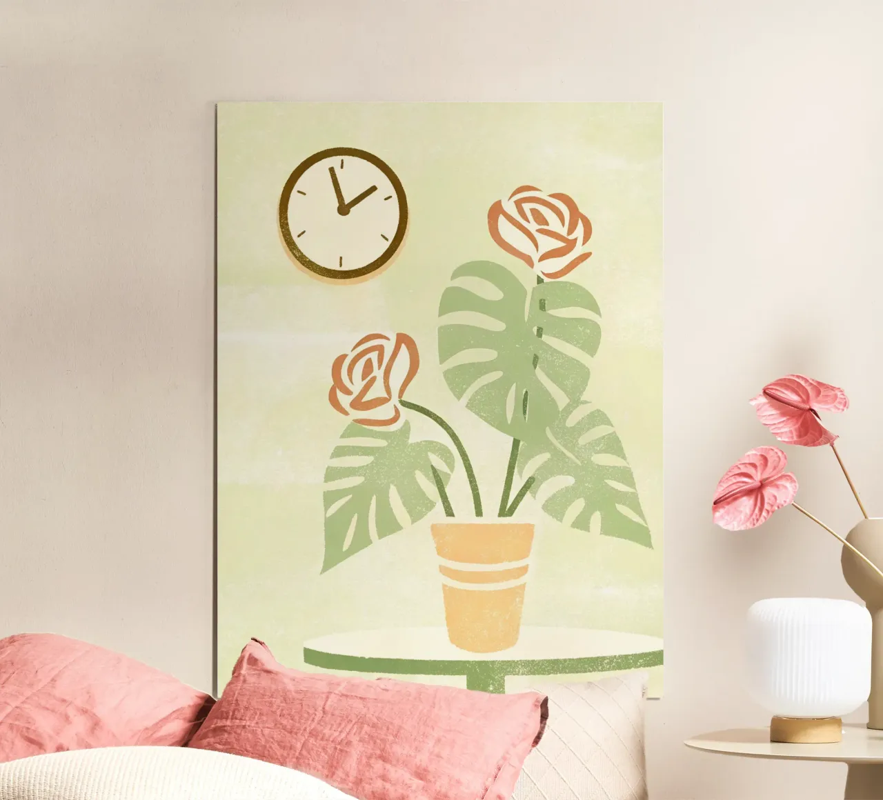 Monstera Retro Pop carta hahnemühle da THE LATEST SHOP