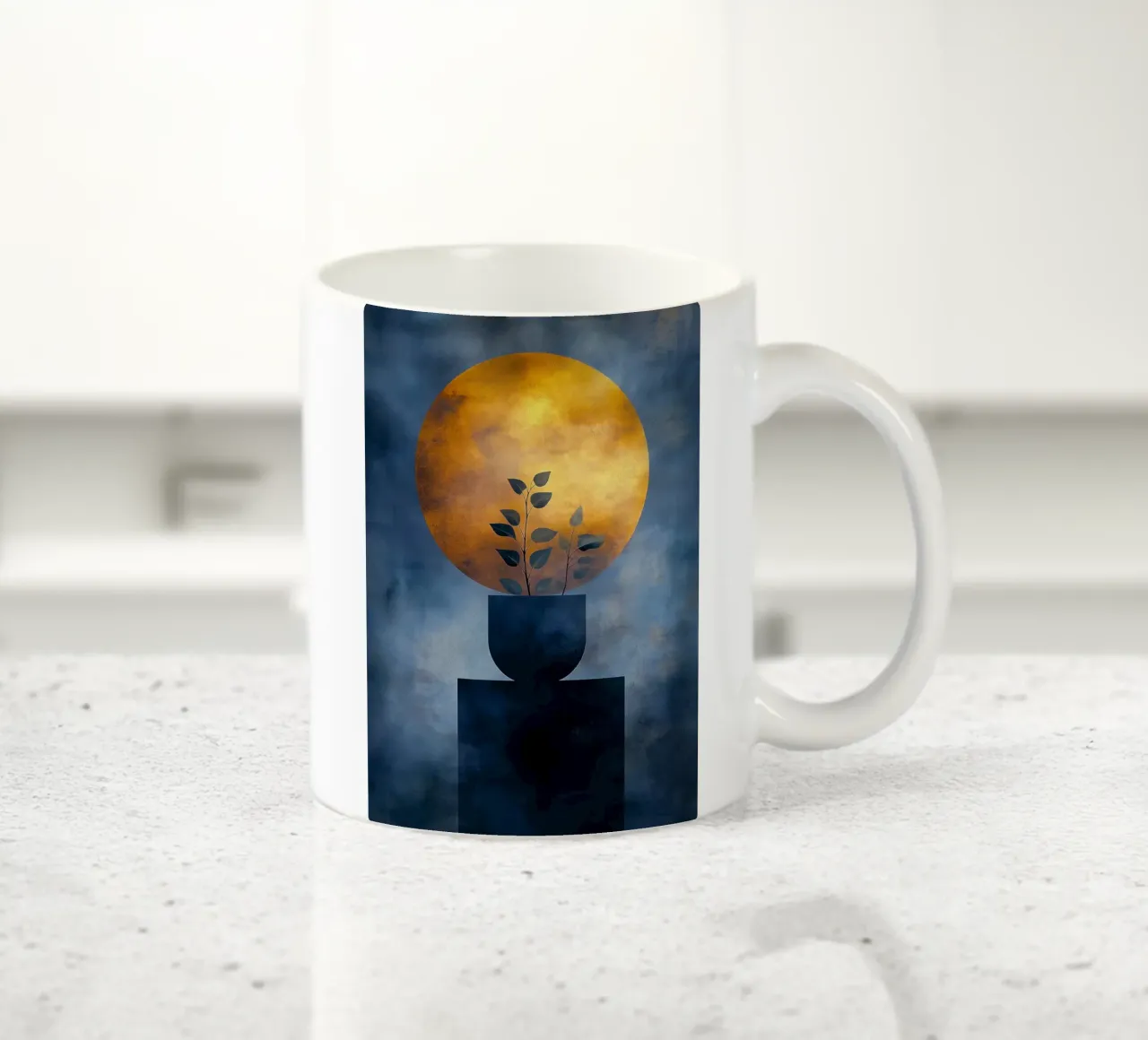 Pianta in vaso tazza in ceramica da Justyna Jaszke JBJart