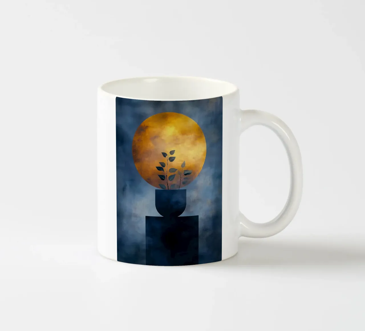 Pianta in vaso tazza in ceramica da Justyna Jaszke JBJart