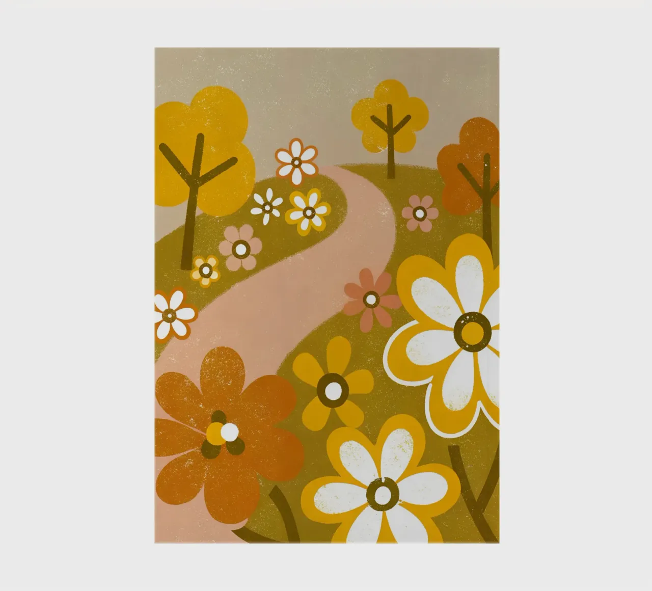 Retro Pop Flower Garden notebook by THE LATEST SHOP