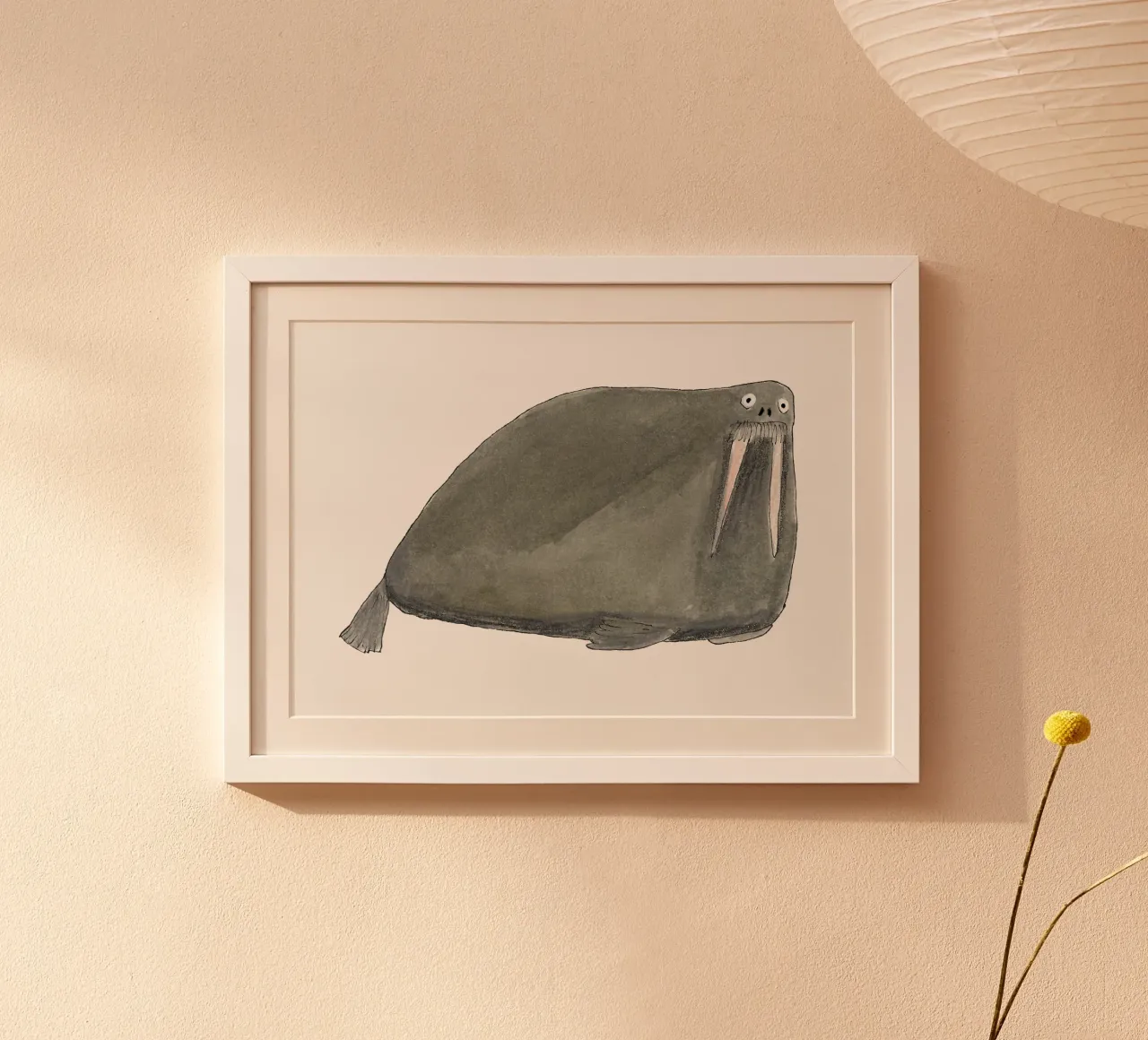 Walross poster con telaio in plastica da Face & Content