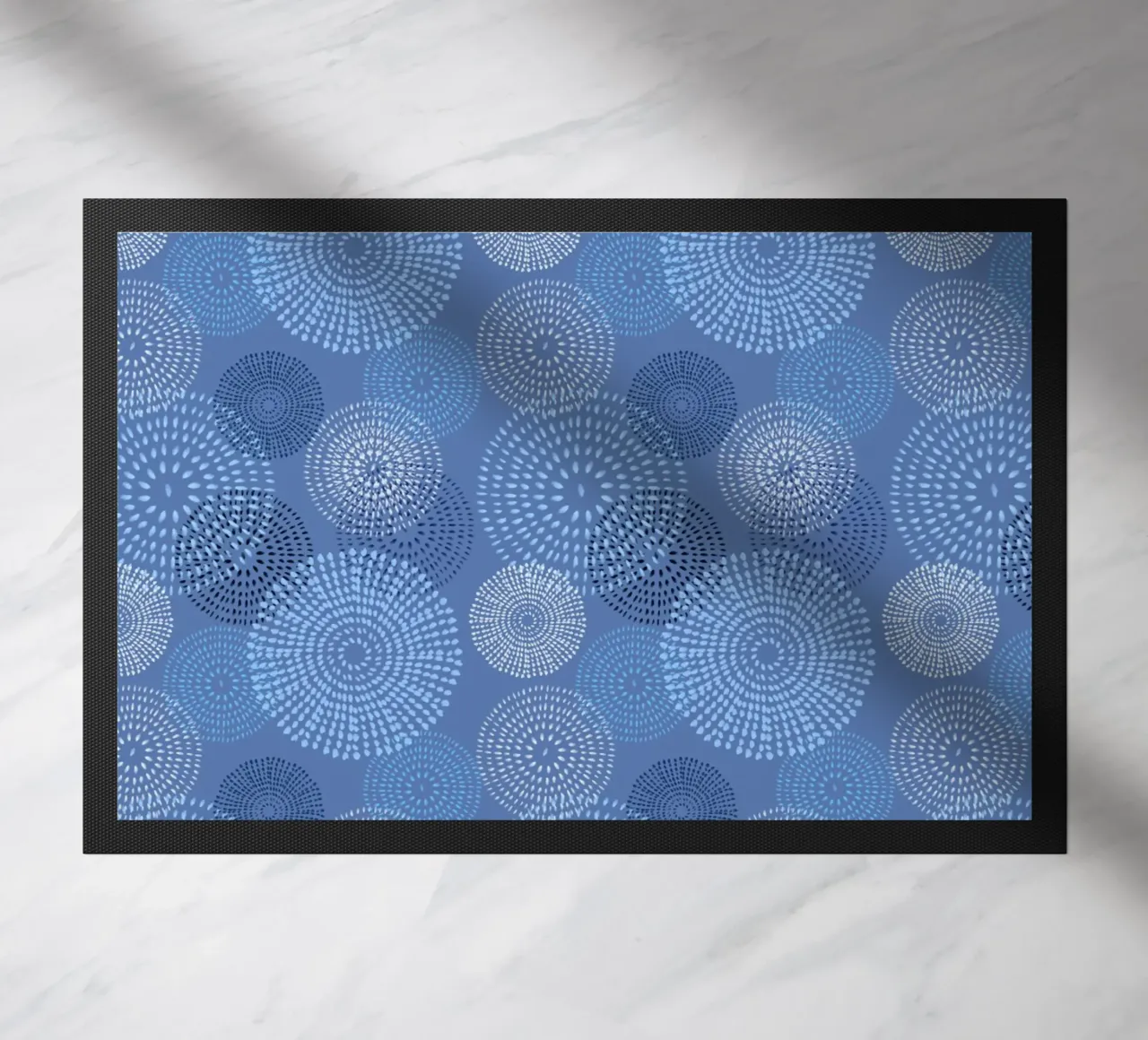 Ocean Drops Circle Spirals | Pattern zerbino da sabidussi