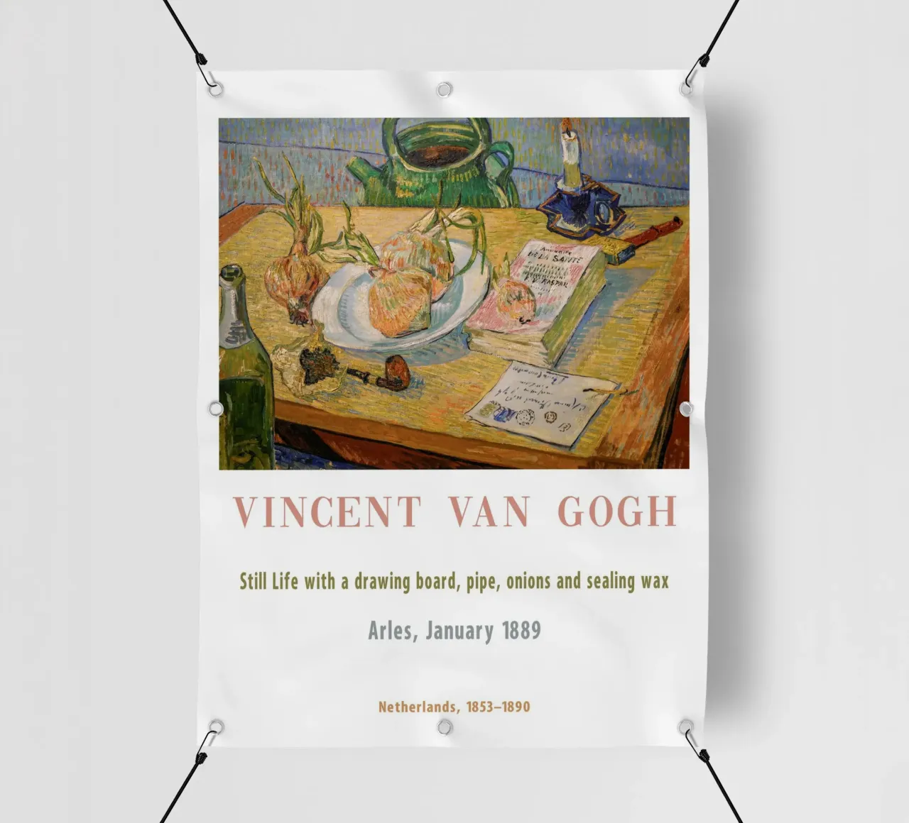 van Gogh, Piatto con cipolla e ceralacca telo in pvc da Carinaprint
