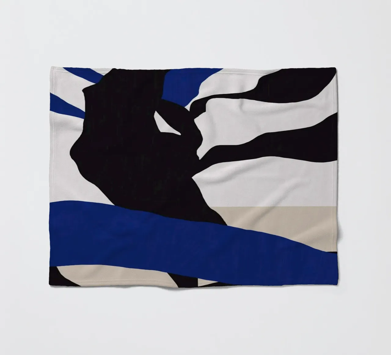 Black plant 02 fleece blanket by Little Dean