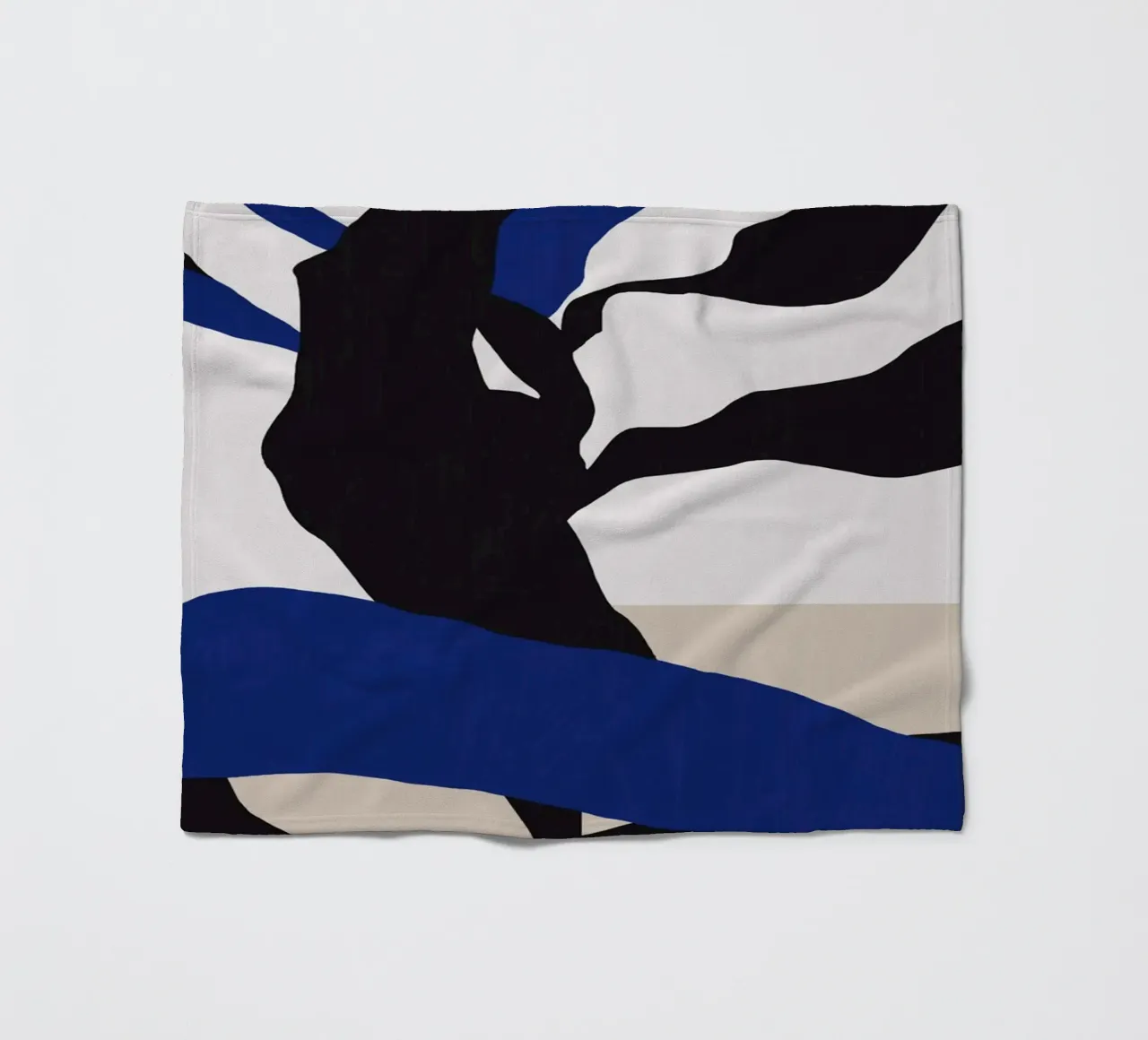 Black plant 02 fleece blanket by Little Dean