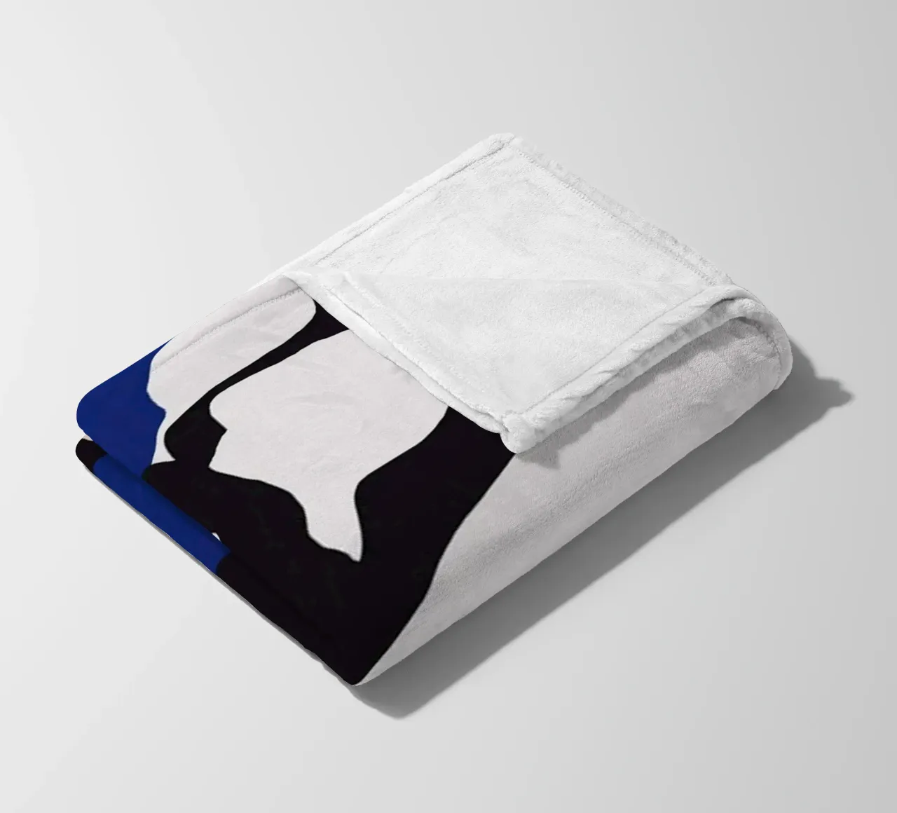 Black plant 02 fleece blanket by Little Dean