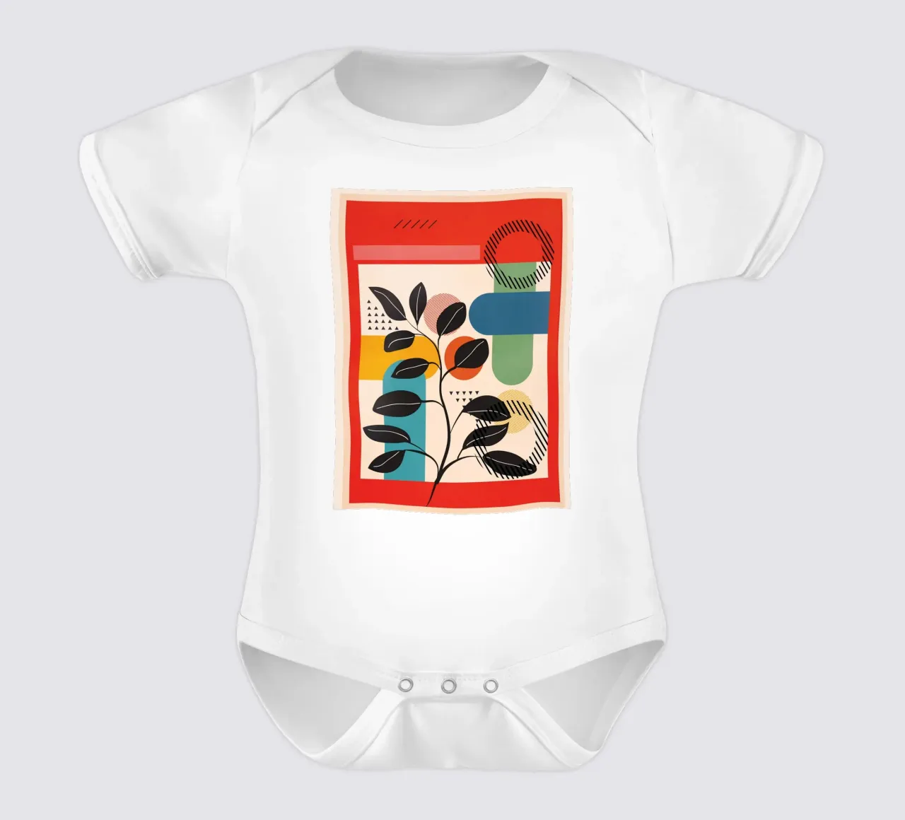 Tropical Geometry 8 body neonato maniche corte da cityart