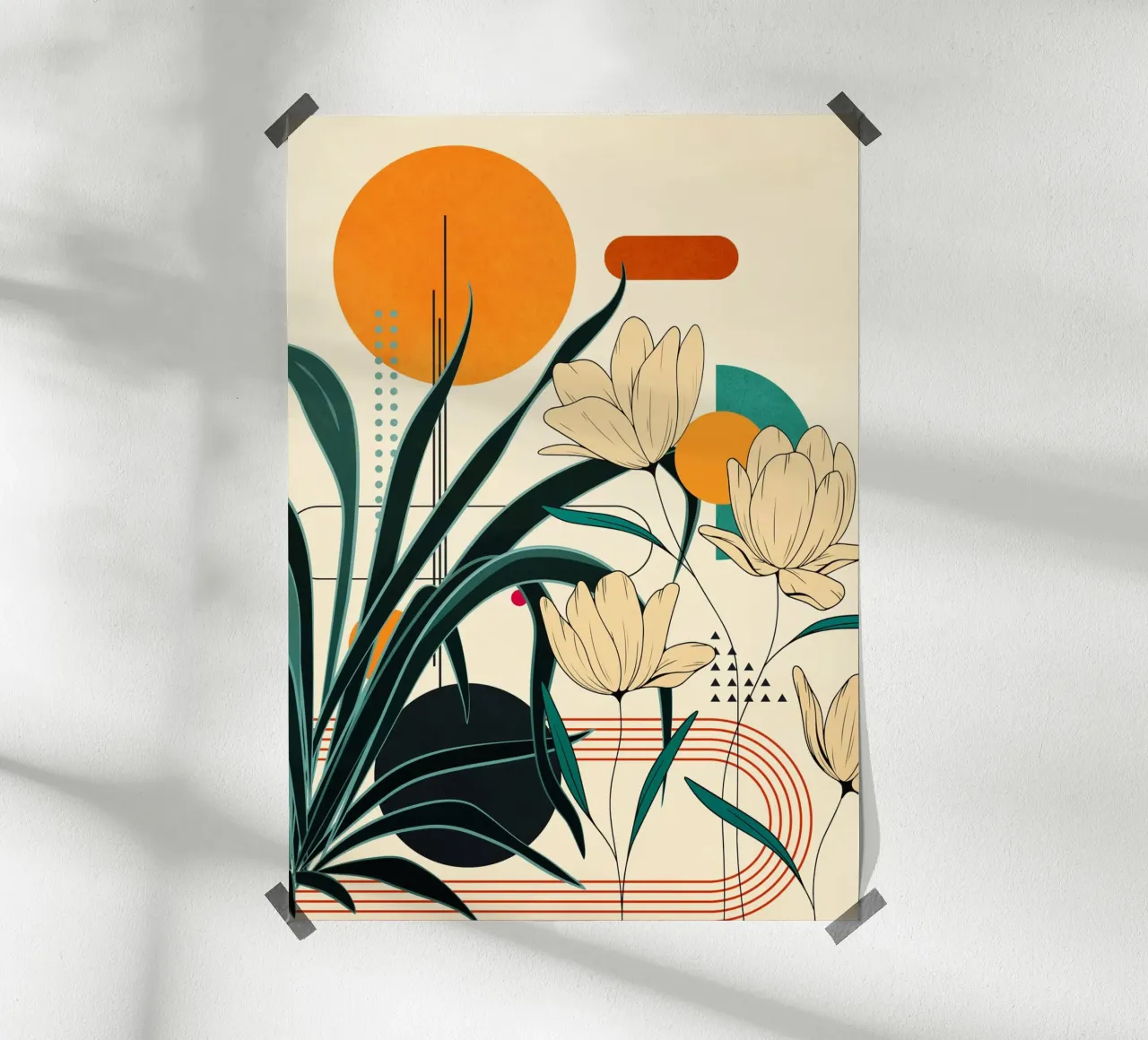 Petals Garden Geometry 1 poster da cityart