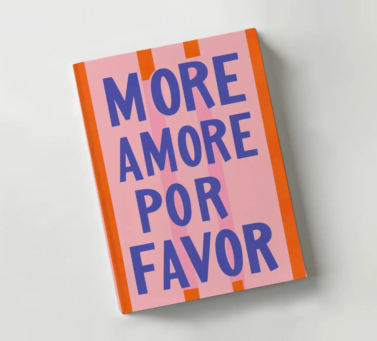 More Amore please, blau pop notebook by Carinaprint