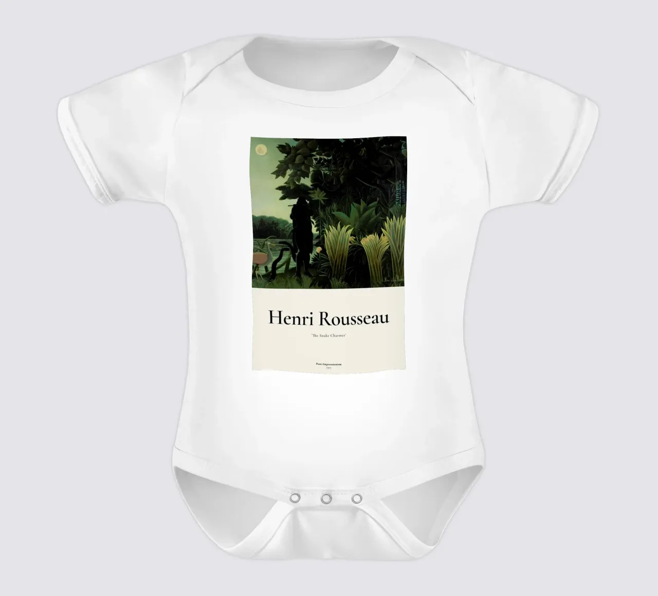 Rousseau - The Snake Charmer body neonato maniche corte da ARTOTHEK