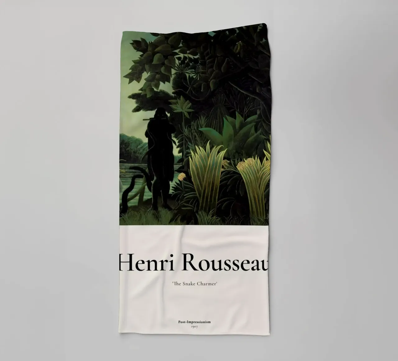 Rousseau - The Snake Charmer asciugamano da bagno da ARTOTHEK