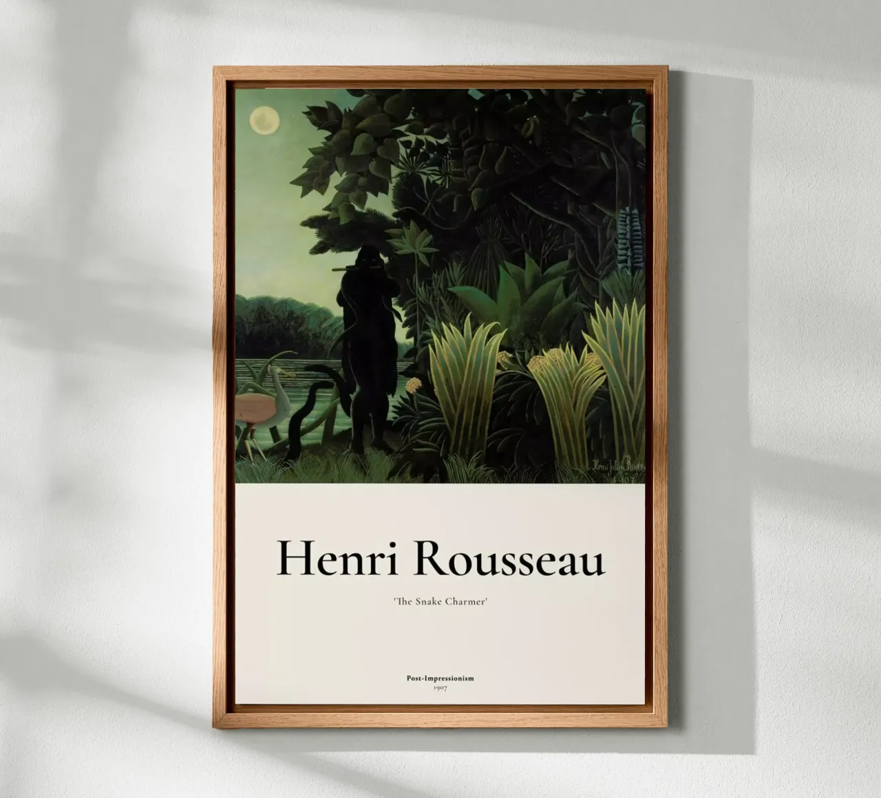 Rousseau - The Snake Charmer tela da ARTOTHEK