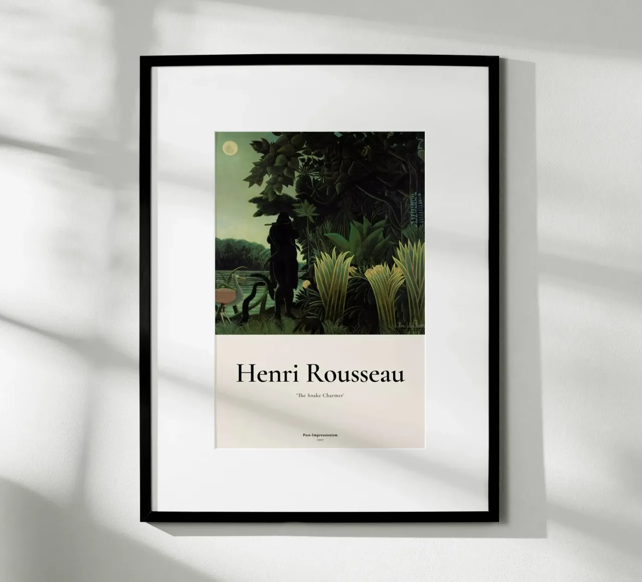 Rousseau - The Snake Charmer carta hahnemühle da ARTOTHEK
