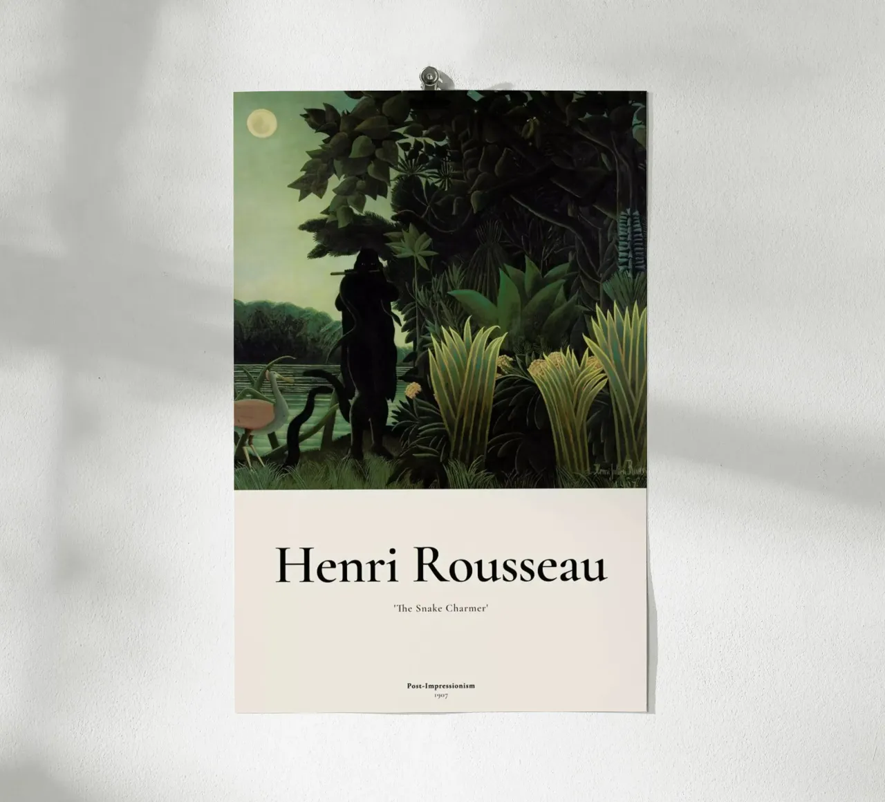Rousseau - The Snake Charmer carta hahnemühle da ARTOTHEK