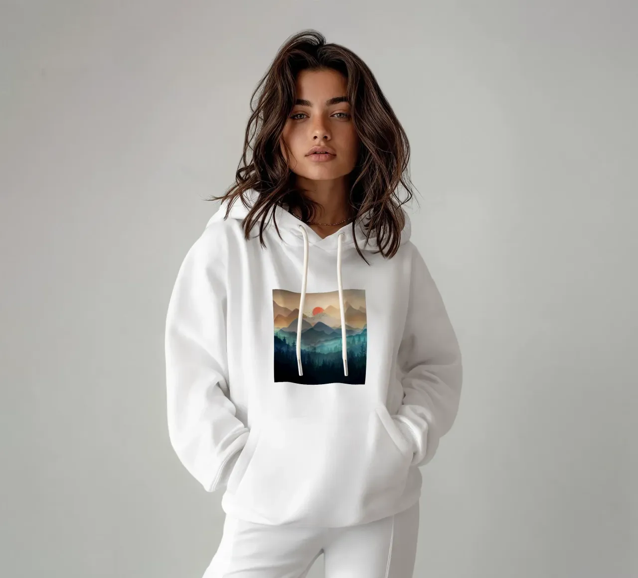 Wilderness Becomes Alive at Night hoodie by Nadjaa