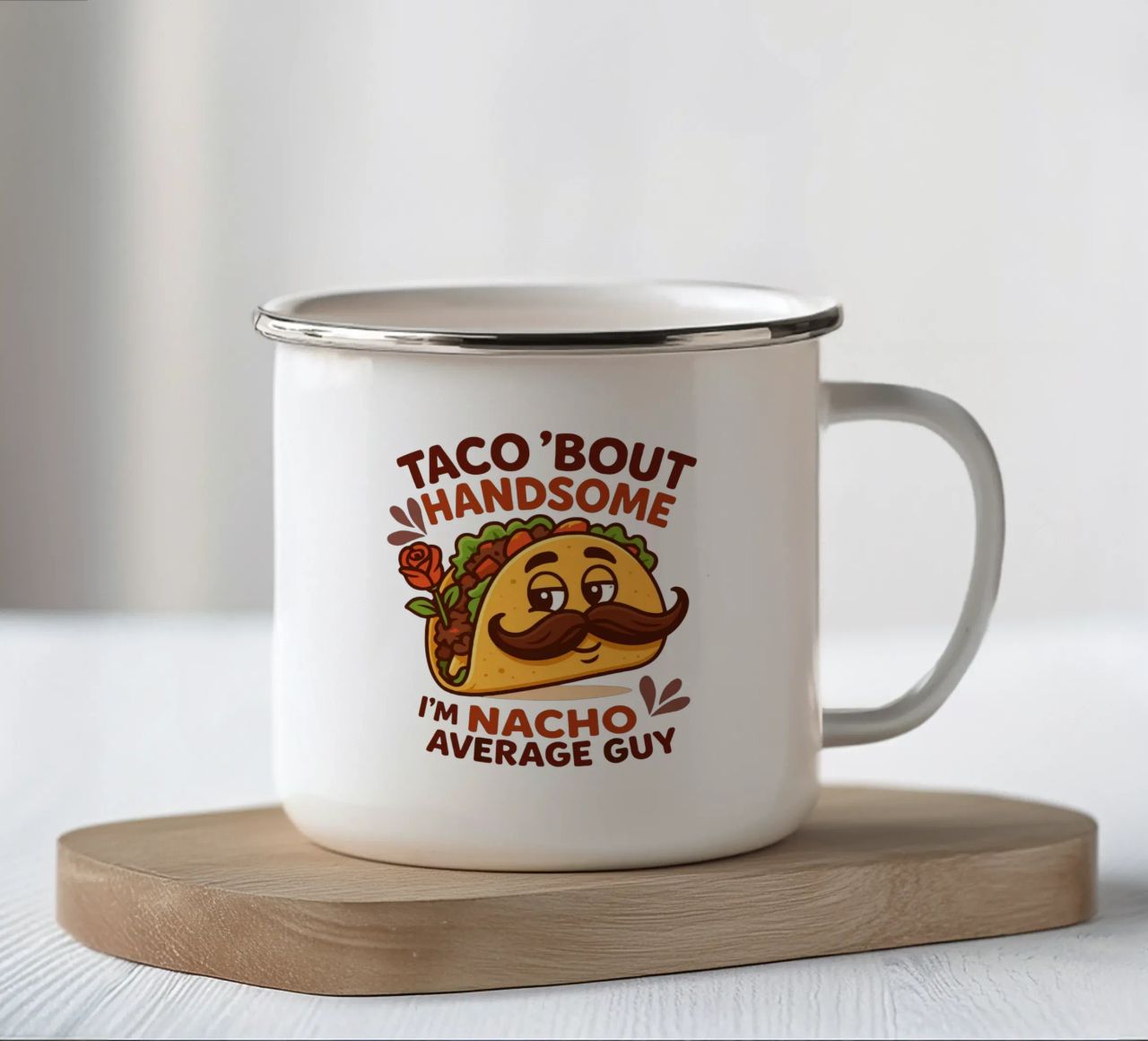 I'm nacho average guy tazza in smalto da edsonramosart