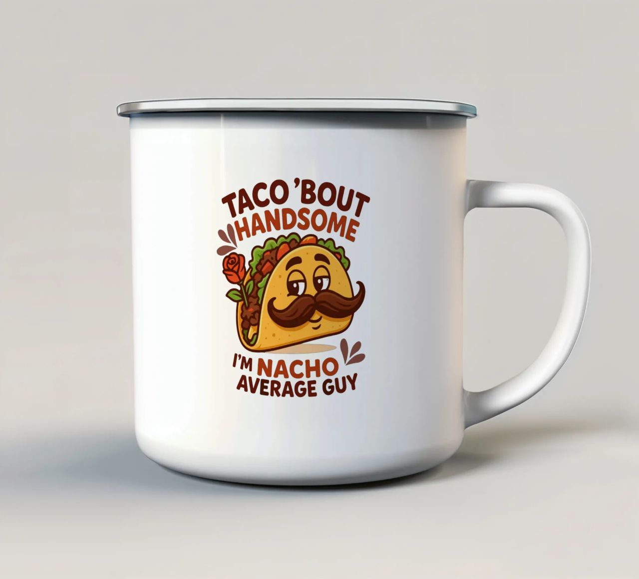 I'm nacho average guy tazza in smalto da edsonramosart