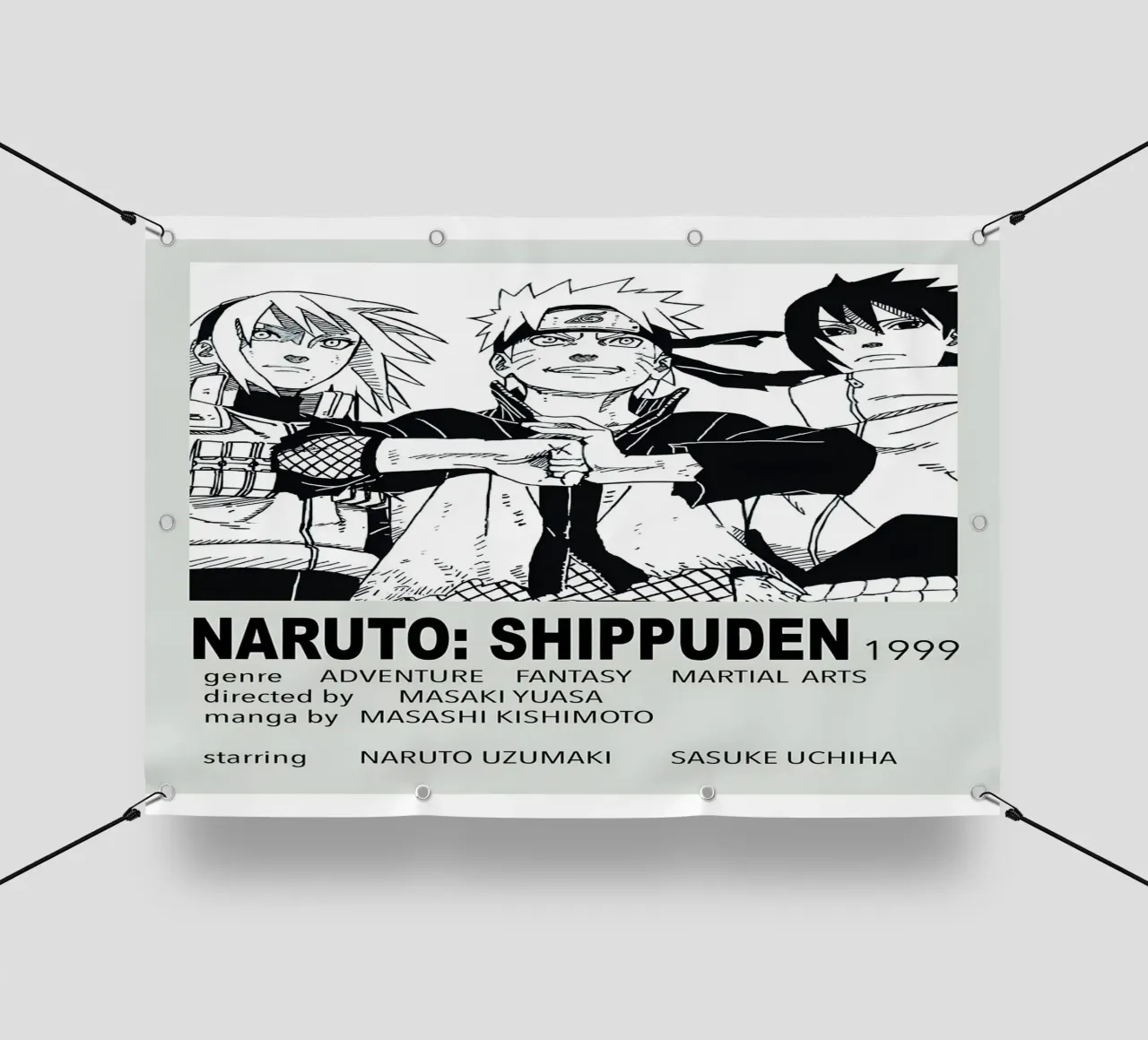 NARUTO SHIPPUDEN  1999 telo in pvc da Totoya