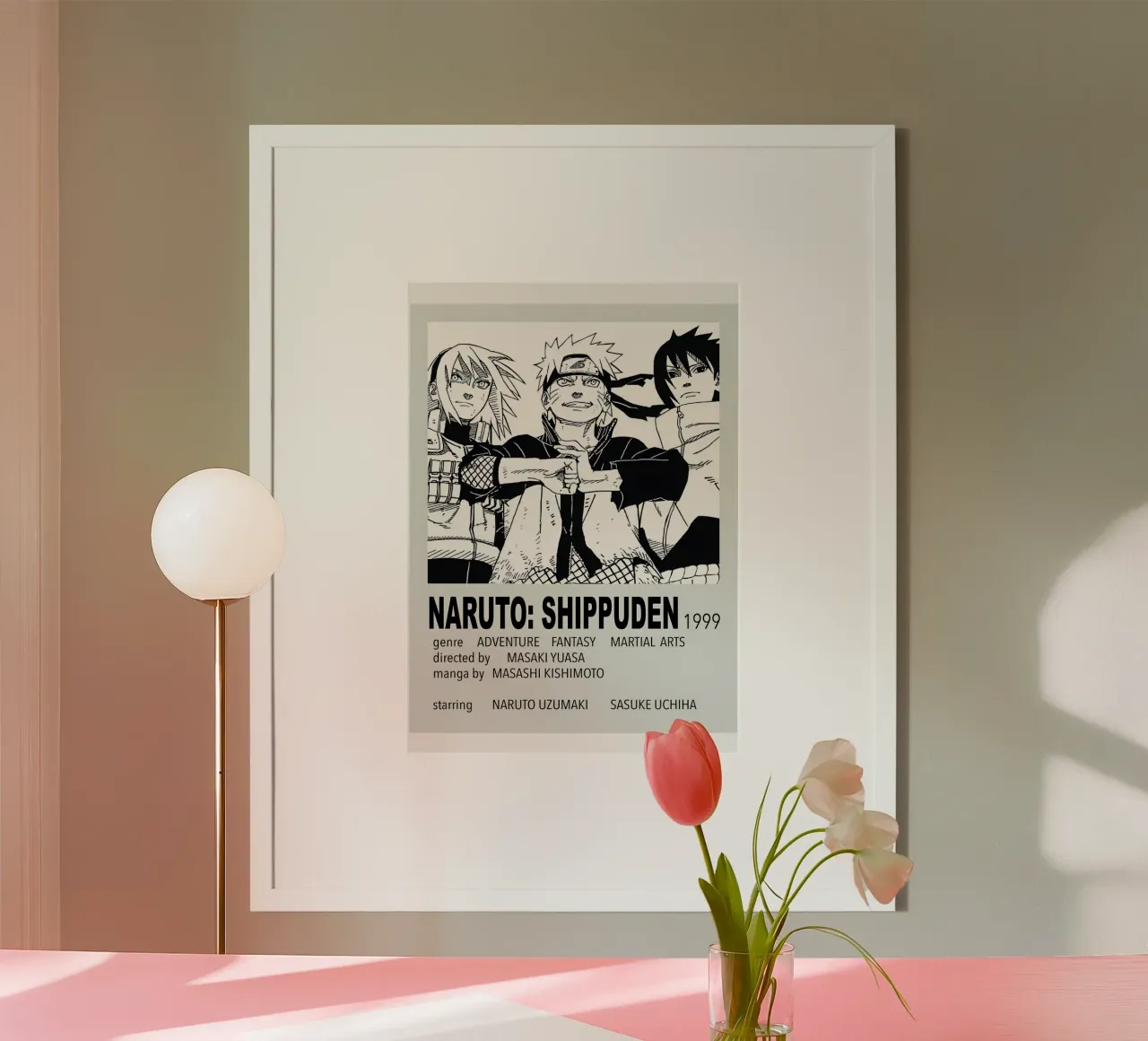 NARUTO SHIPPUDEN  1999 carta hahnemühle da Totoya