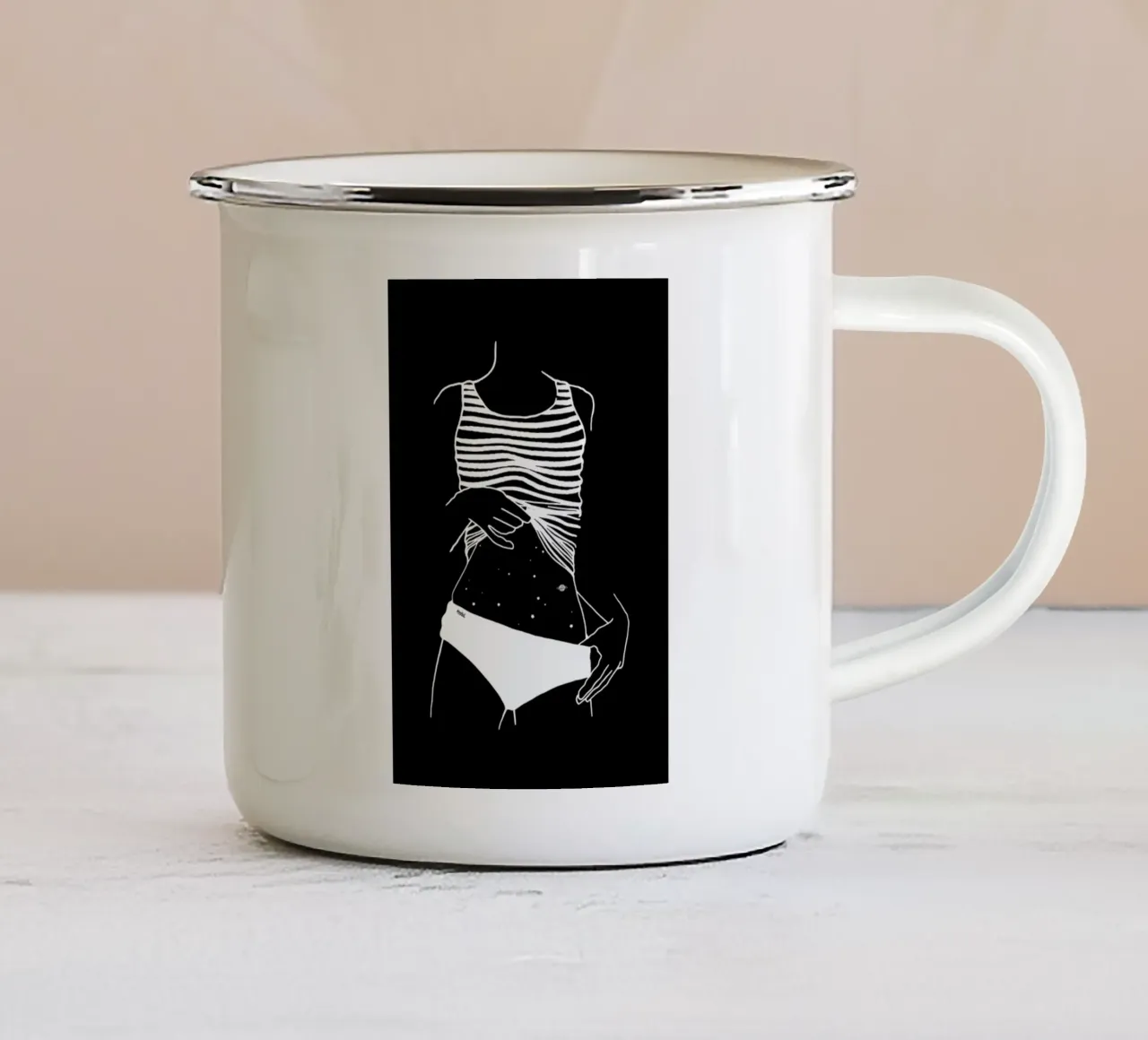Stars Inside Me tazza in smalto da Ninhol