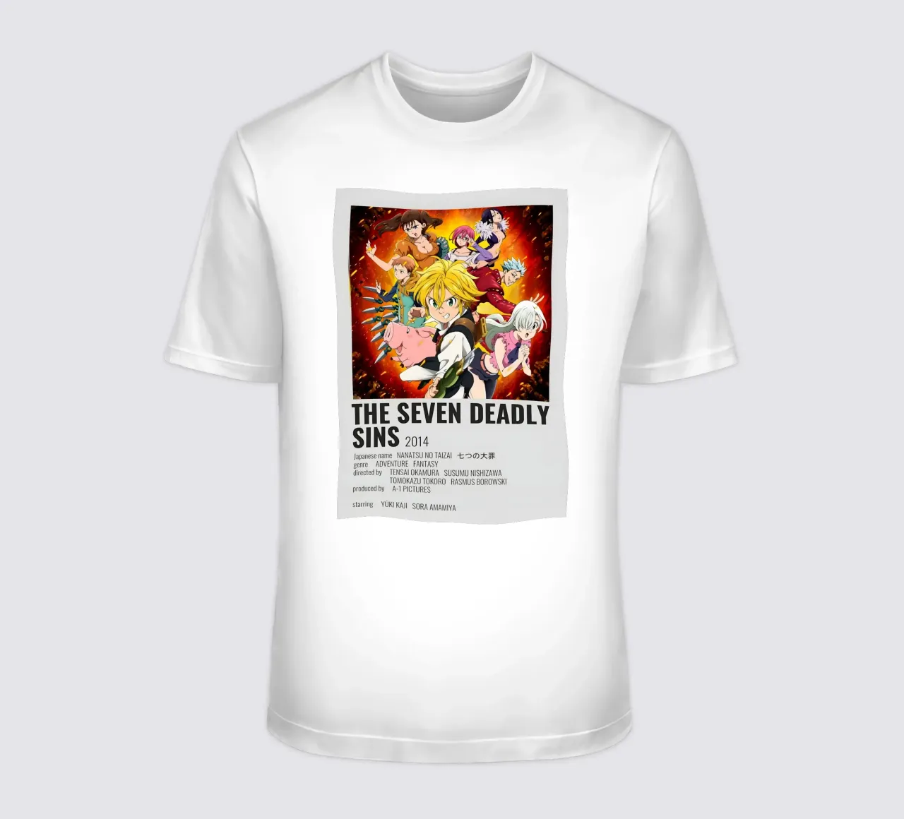THE SEVEN DEADLY SINS 2014 t-shirt da Totoya