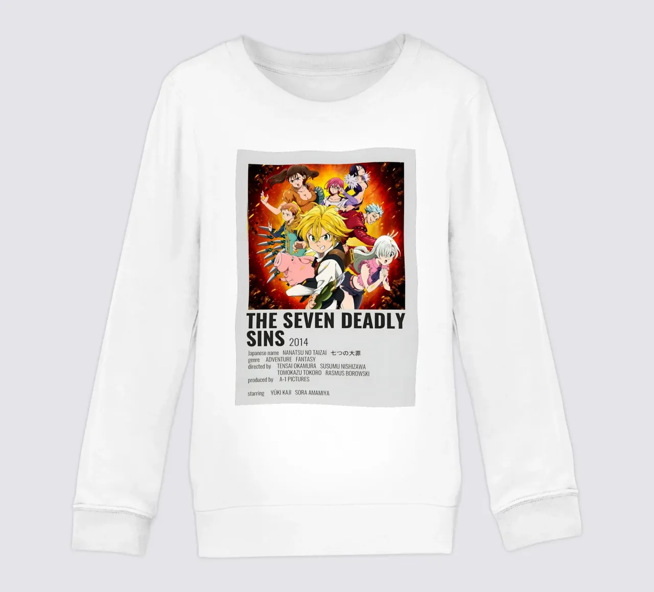 THE SEVEN DEADLY SINS 2014 felpa bambino da Totoya