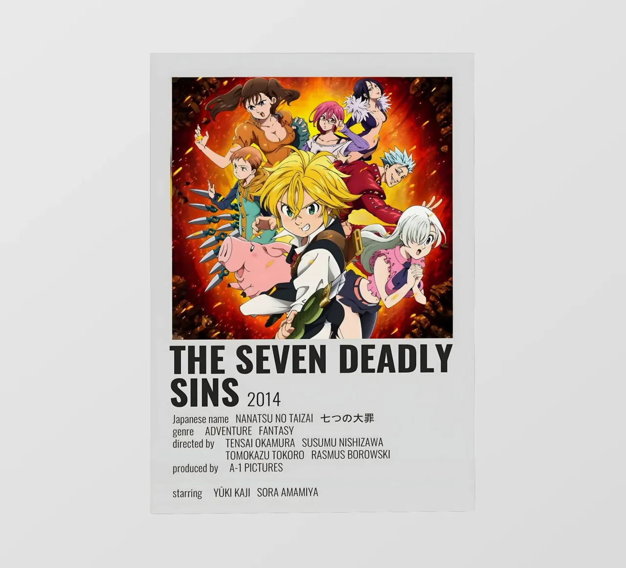 THE SEVEN DEADLY SINS 2014 pellicola backlit da Totoya